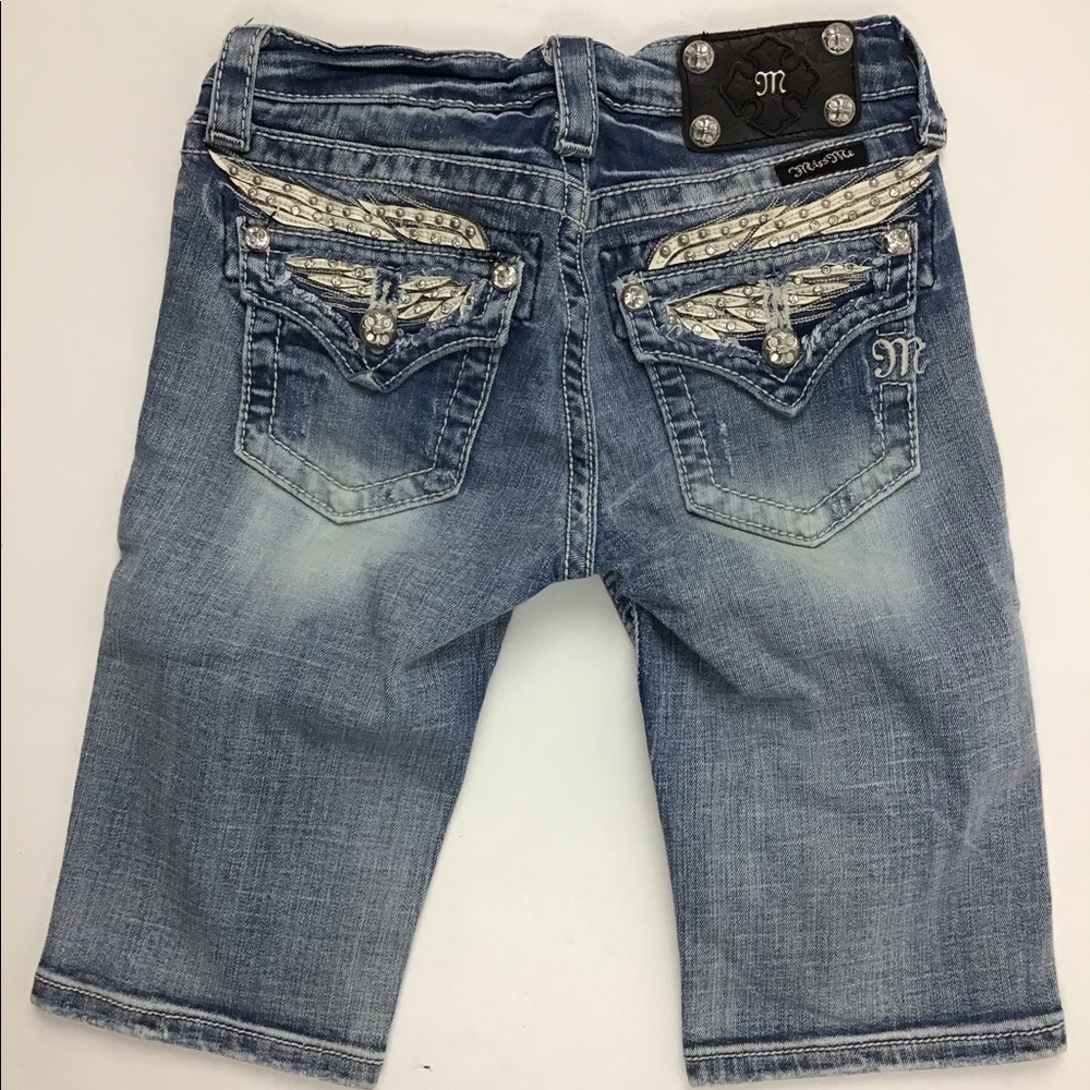 Miss Me Girls Bermuda Shorts jk5330m7 Size 14 (zz)